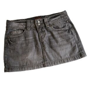 Vintage grey Aeropostale mini Jean skirt